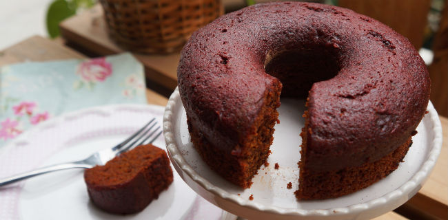 Bolo de beterraba fit