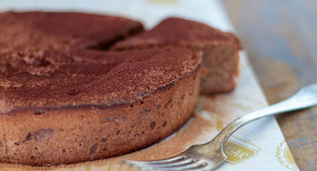 Bolo de cacau low carb