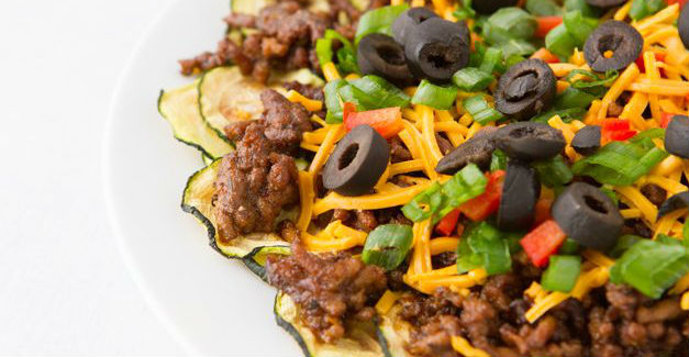 Nachos low carb de abobrinha