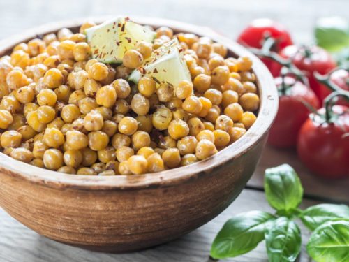 Salada de grão de bico bom para o fígado