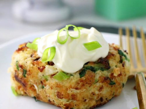 Bolinho de legumes com frango low carb