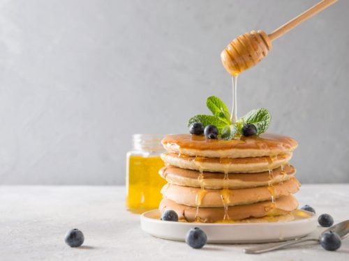 Panqueca de batata doce com chia