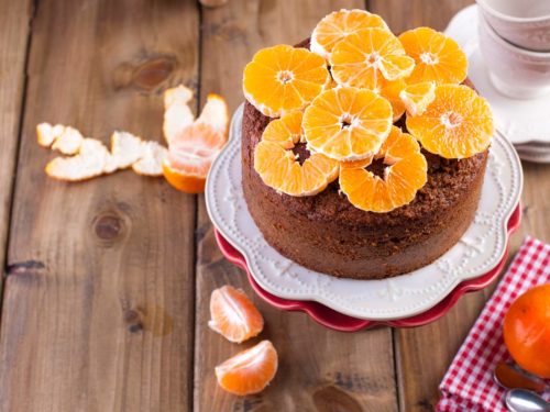 Bolo de tangerina fit sem glúten, farinha e manteiga