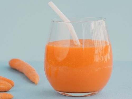 Suco de inhame com laranja