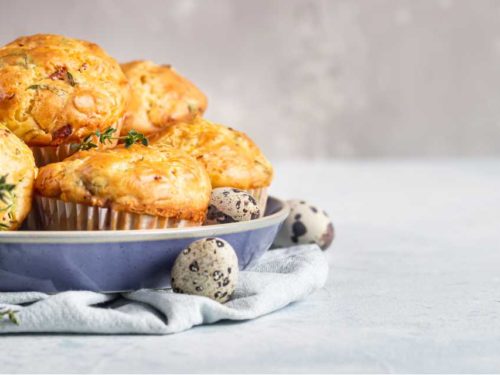 Bolinho de presunto com queijo