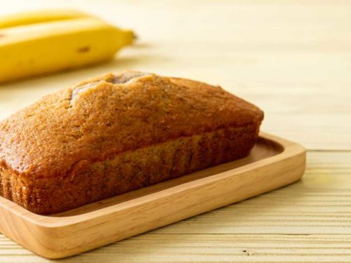 Bolo de banana com aveia