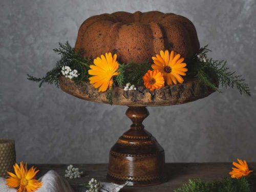 Bolo de banana com maçã