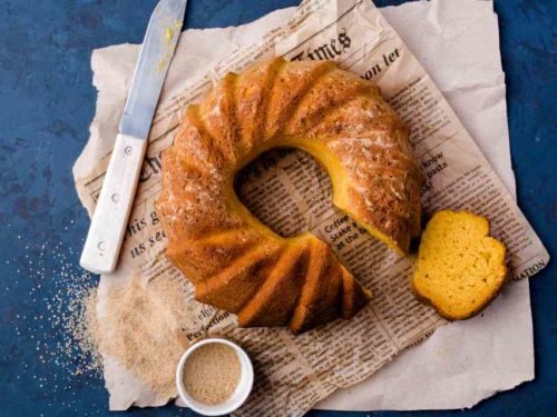 Bolo de abóbora low carb