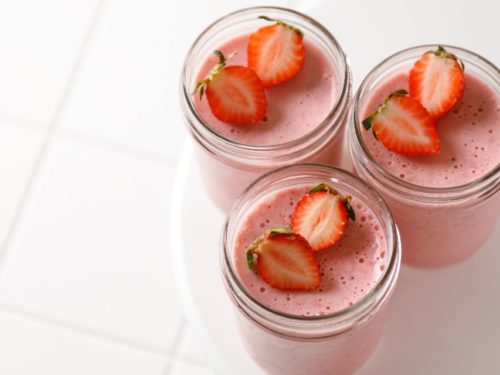 Mousse de morango low carb