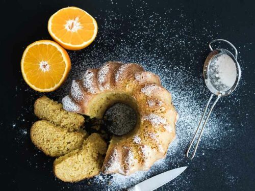 Bolo de laranja vegano