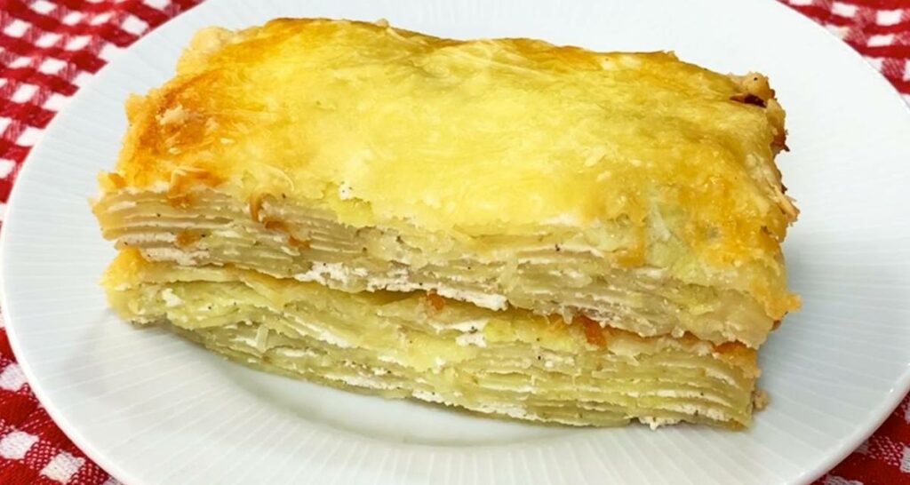 Torta de batata doce com ricota