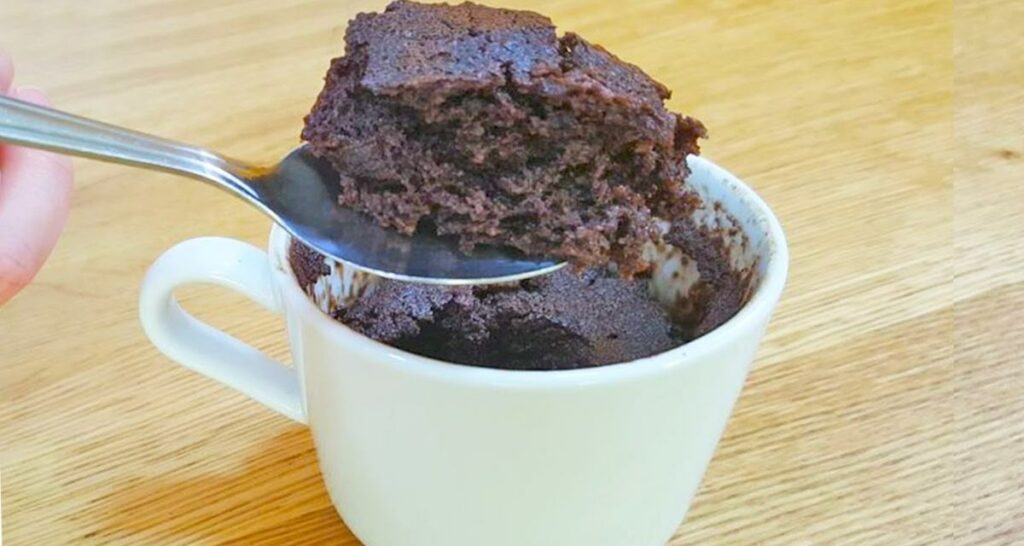 Bolo de caneca de chocolate