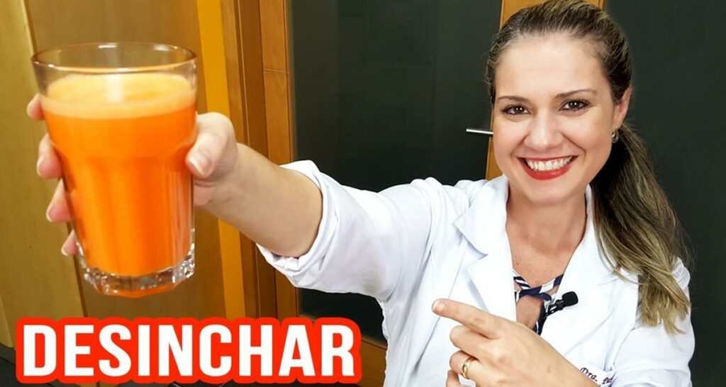 Suco de abacaxi com cenoura e cavalinha