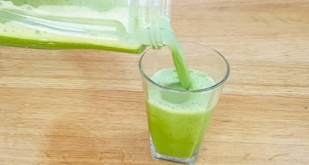 Suco verde para desinchar