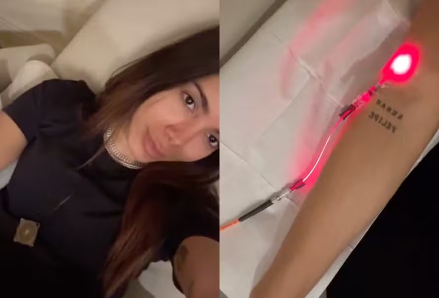 Anitta faz terapia tecnológica com laser; conheça